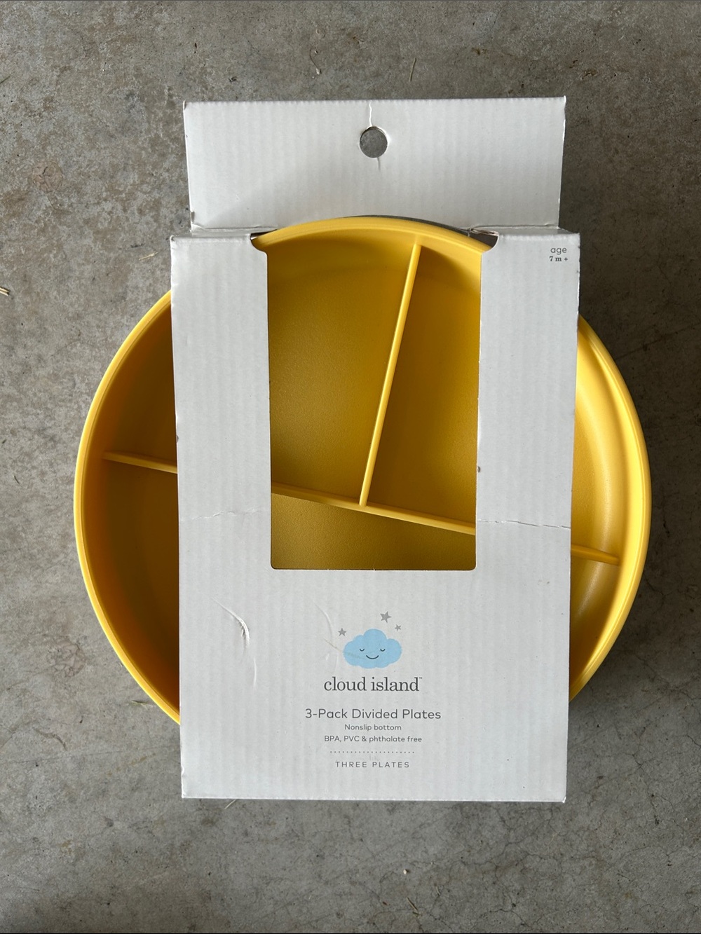 NWT cloud island Divided Plate Set - 3 Pack